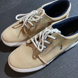 Boys Nautica Khaki shoes, size 4